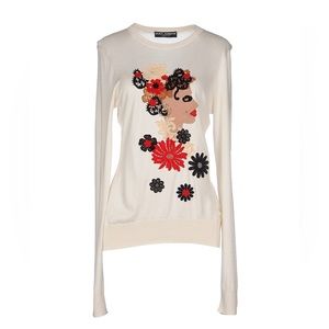 DOLCE & GABBANA  Embroidered sweater